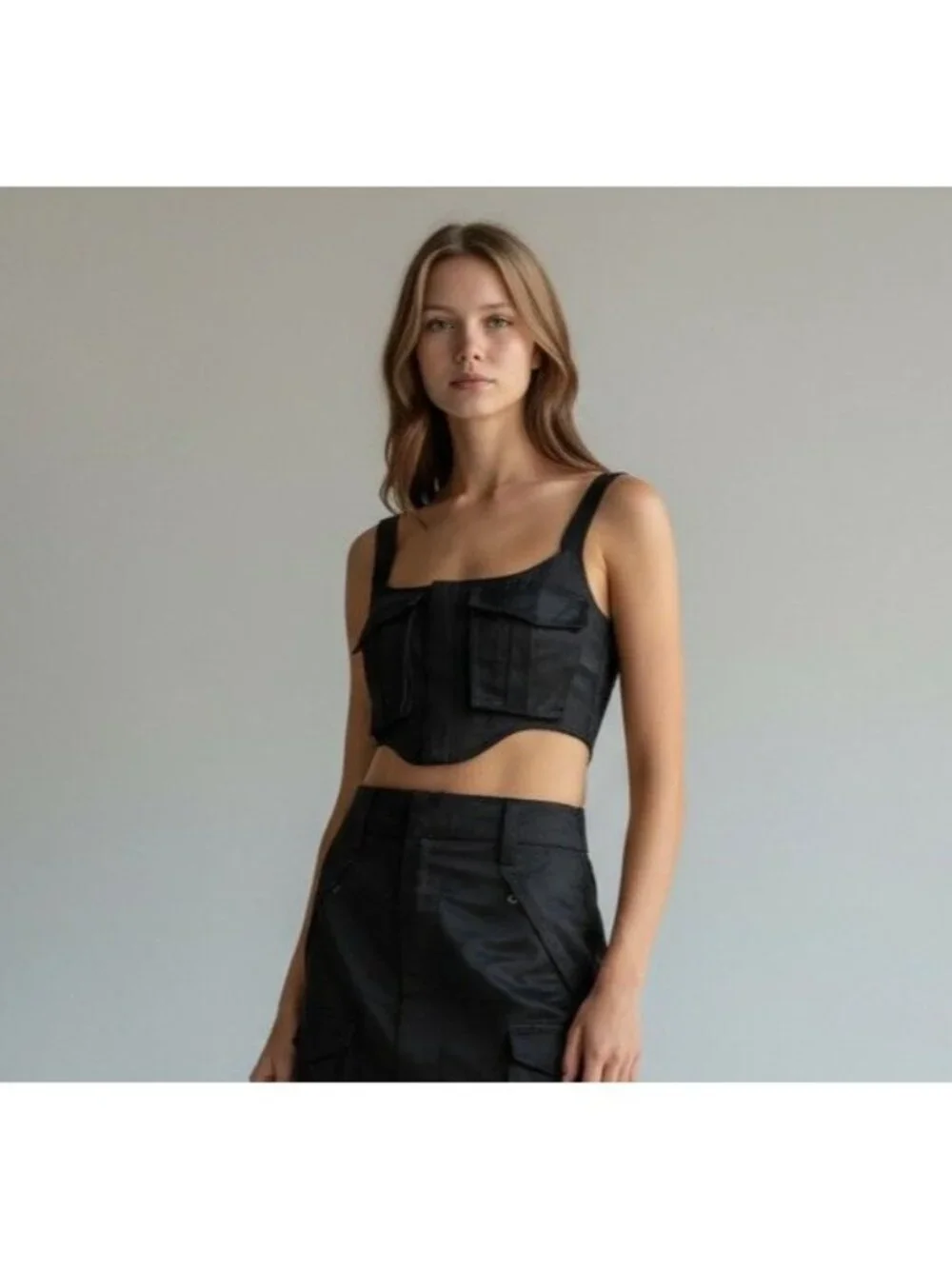 RtA Rodrigo Corset Top Black NWT - Size 4 - Picture 2 of 10